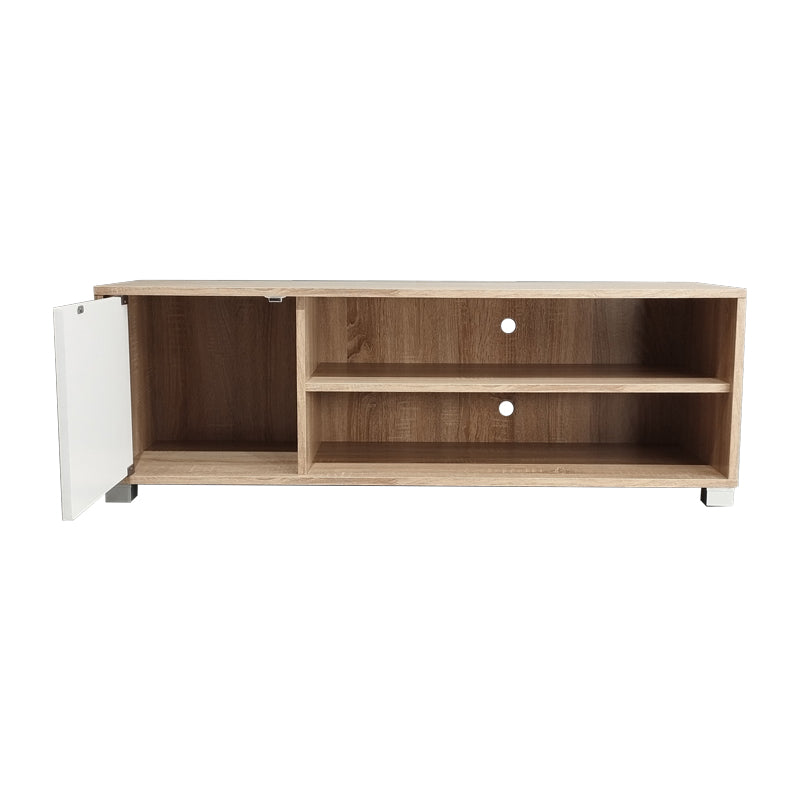 Έπιπλο τηλεόρασης Ellon  μελαμίνης sonoma-λευκό 120x40x41εκ. - Image 5
