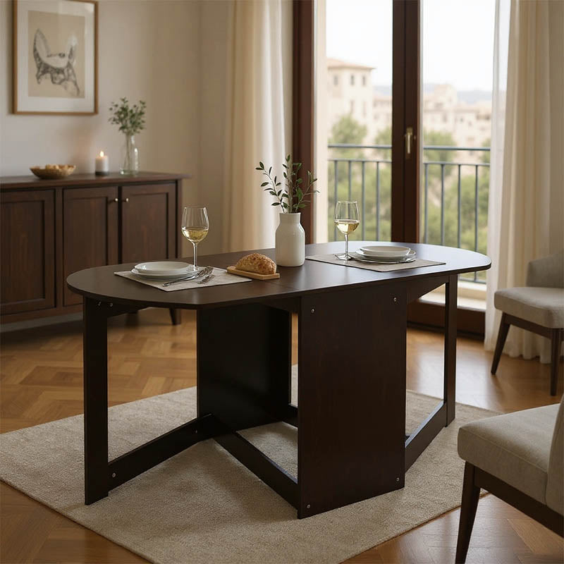 Τραπέζι Nadine  πολυμορφικό-επεκτεινόμενο wenge 160x80x76.5εκ - Pakobazaar