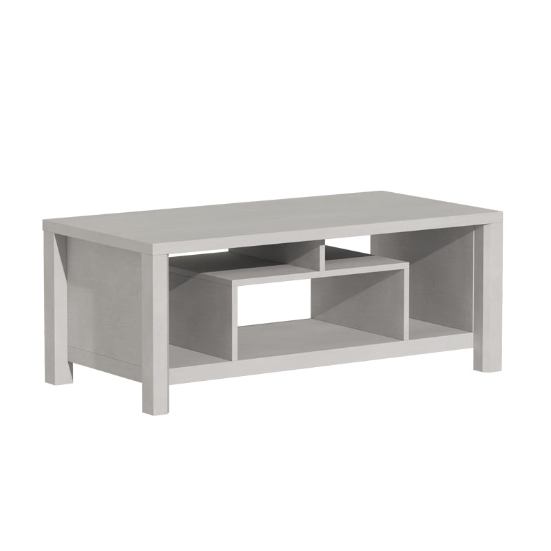 Τραπέζι σαλονιού Tracy  λευκό-γκρι 120x60x48.5εκ - Pakobazaar