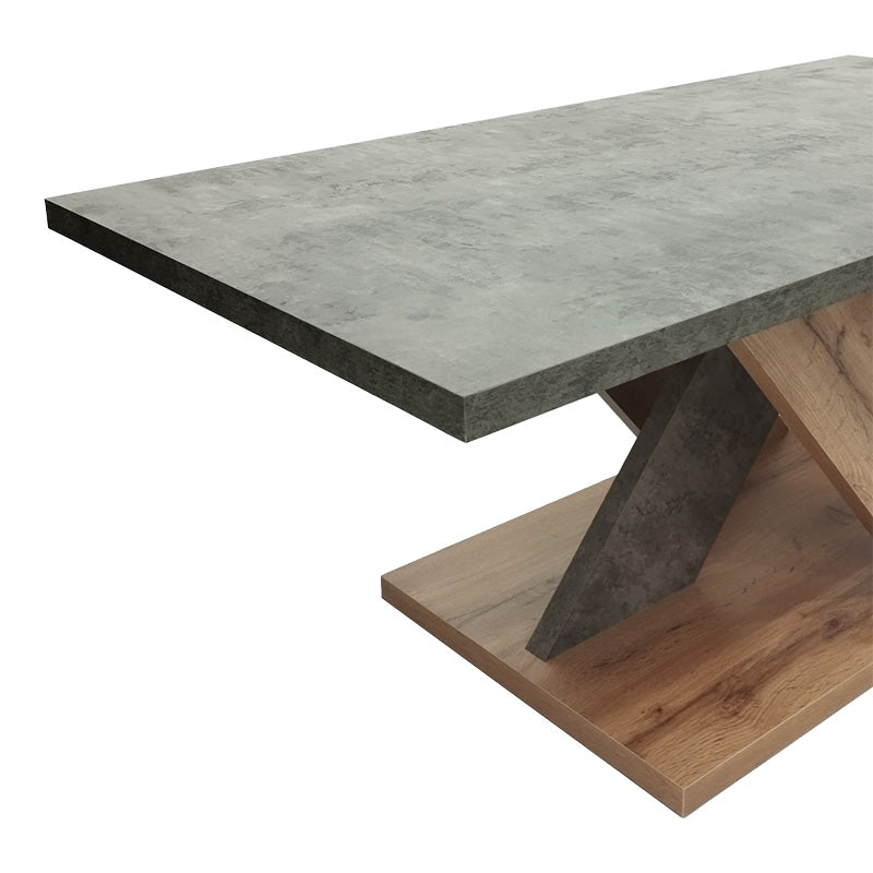 Τραπέζι σαλονιού Solange  σε γκρι-sonoma απόχρωση 110x55x47.5εκ - Pakobazaar