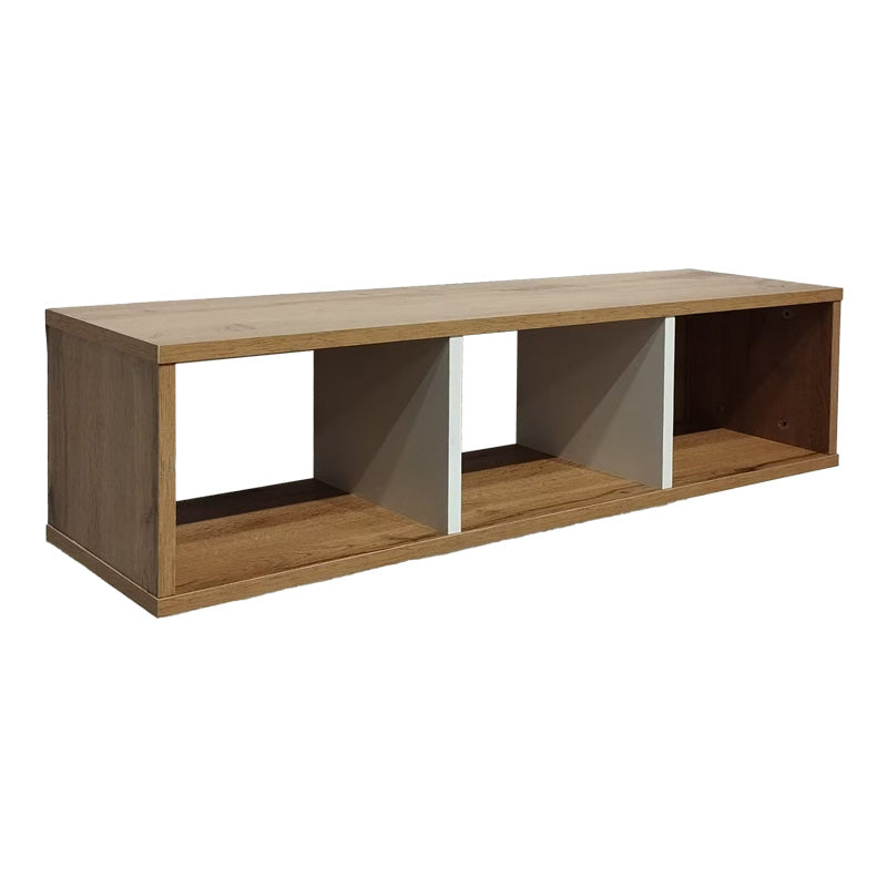 Ραφιέρα τοίχου Flevior  σε sonoma με λευκή απόχρωση 90x22x25.6εκ - Pakobazaar