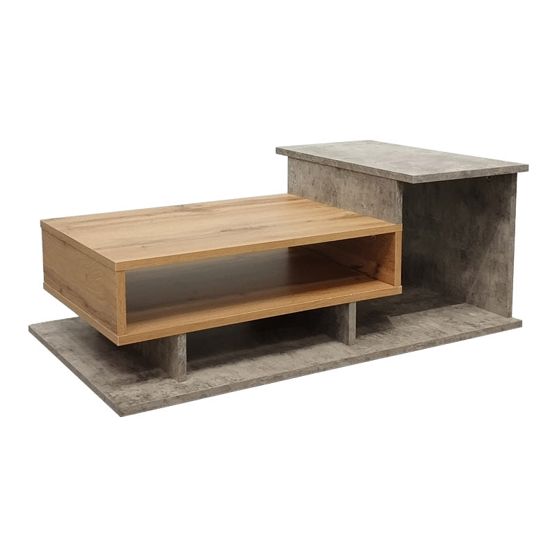 Τραπέζι σαλονιού Nuvele  σε γκρι antique-sonoma απόχρωση 90x50x35εκ - Image 2