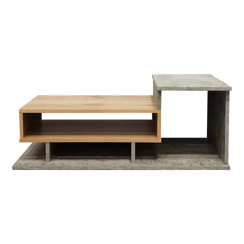Τραπέζι σαλονιού Nuvele  σε γκρι antique-sonoma απόχρωση 90x50x35εκ - Image 3