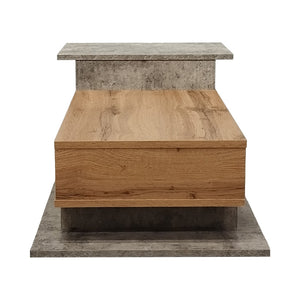 Τραπέζι σαλονιού Nuvele  σε γκρι antique-sonoma απόχρωση 90x50x35εκ - Image 5