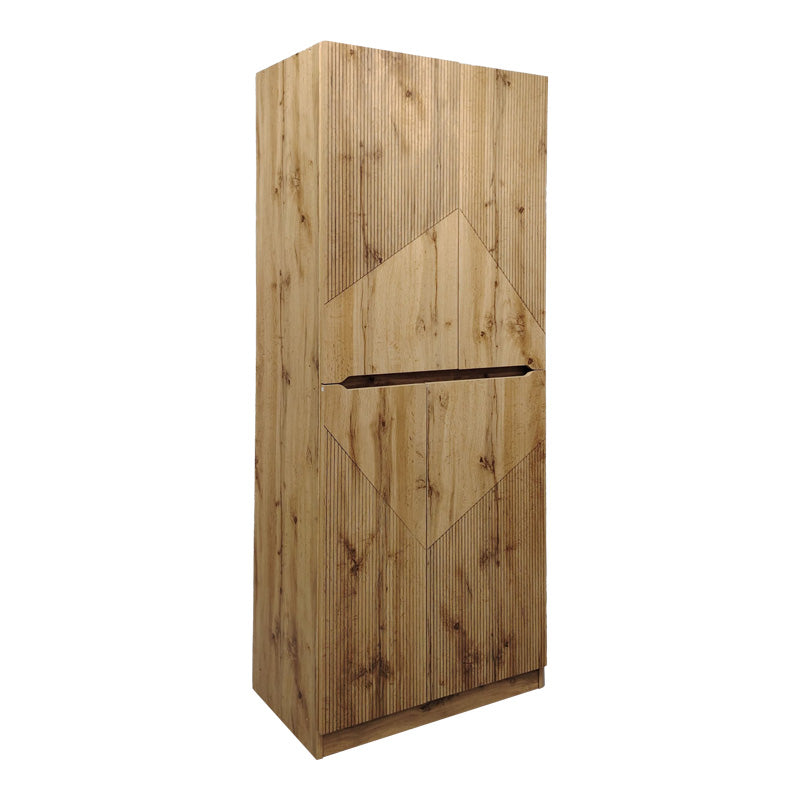 Παπουτσοθήκη-ντουλάπι Kebell  σε oak απόχρωση 71x41.5x180.4εκ - Pakobazaar