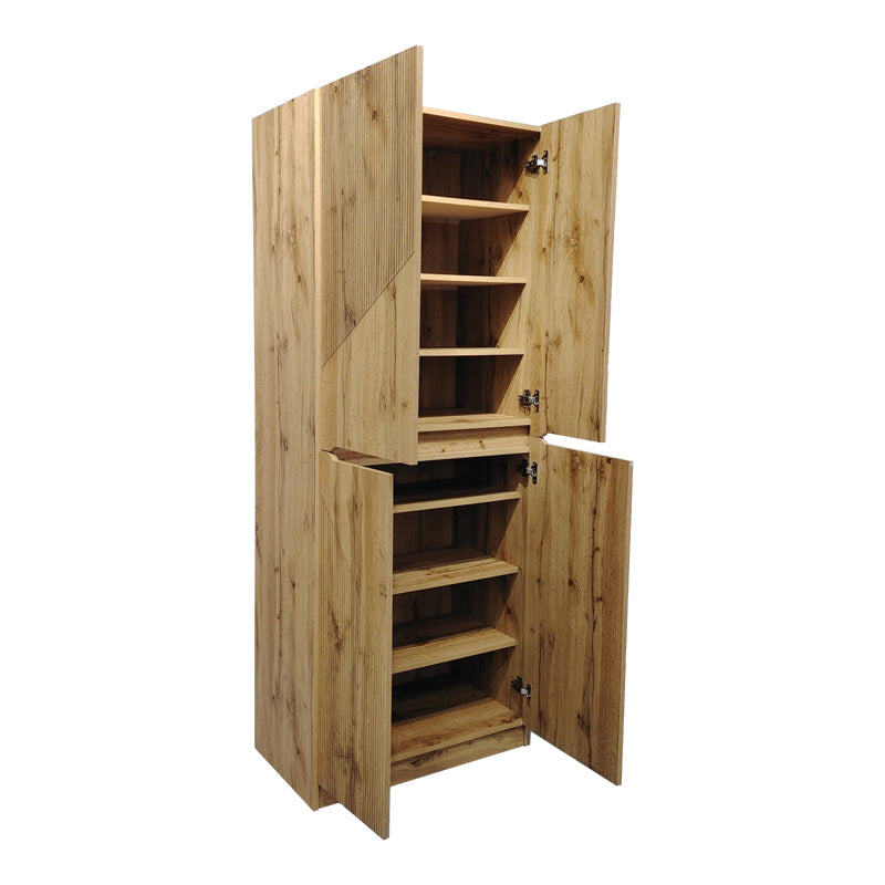 Παπουτσοθήκη-ντουλάπι Kebell  σε oak απόχρωση 71x41.5x180.4εκ - Pakobazaar