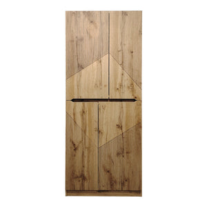 Παπουτσοθήκη-ντουλάπι Kebell  σε oak απόχρωση 71x41.5x180.4εκ - Pakobazaar
