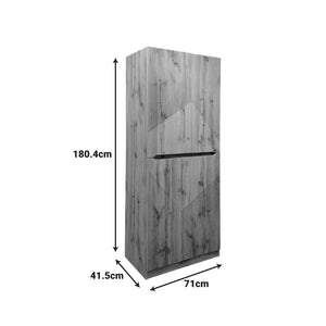 Παπουτσοθήκη-ντουλάπι Kebell  σε oak απόχρωση 71x41.5x180.4εκ - Pakobazaar