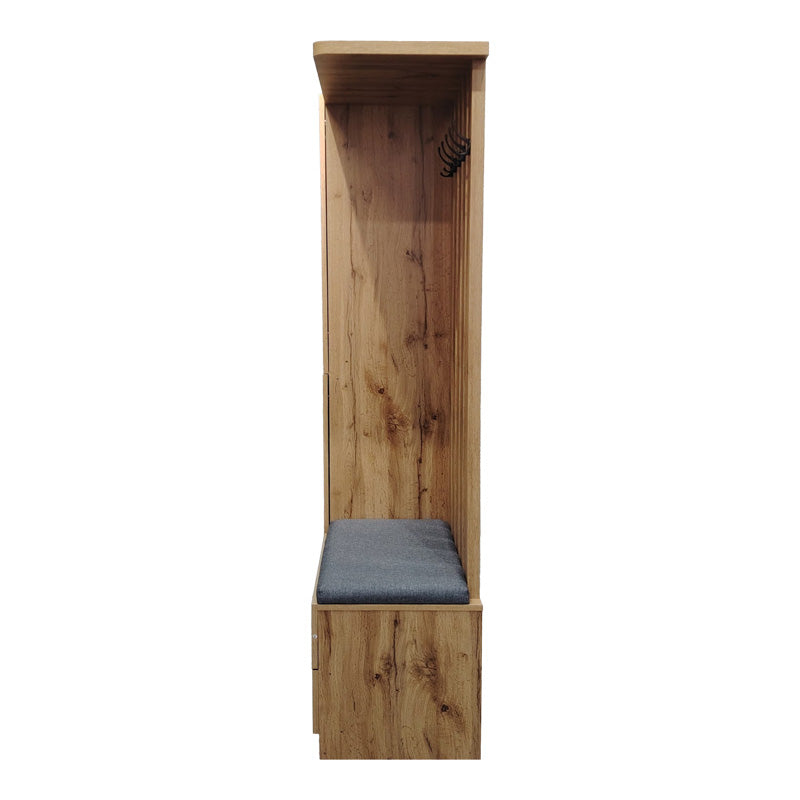 Έπιπλο εισόδου Zomie  σε oak απόχρωση 131x41.5x180.4εκ - Pakobazaar