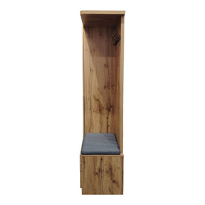 Έπιπλο εισόδου Zomie  σε oak απόχρωση 131x41.5x180.4εκ - Pakobazaar