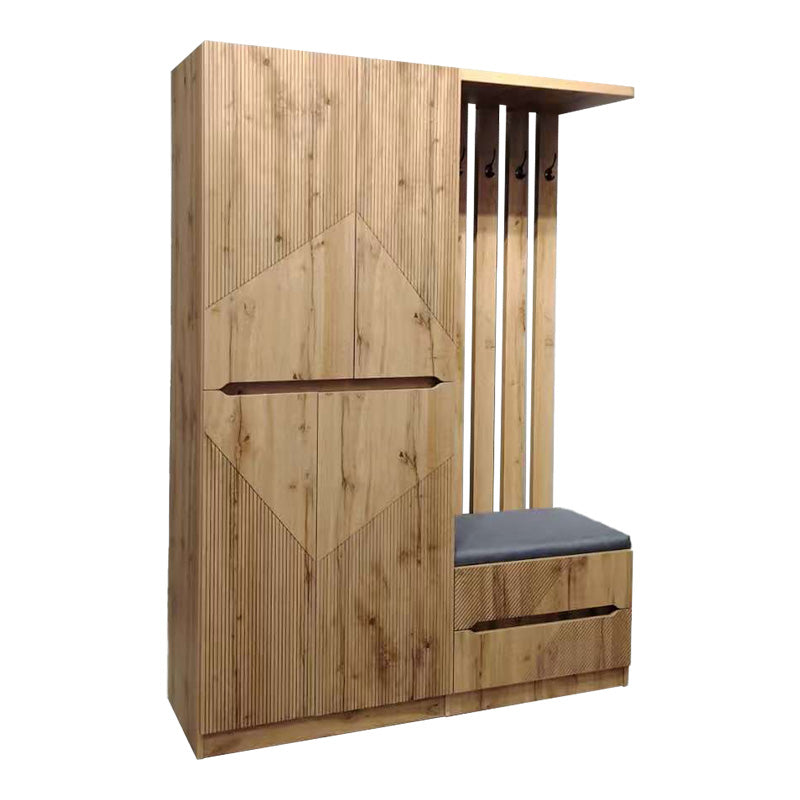 Έπιπλο εισόδου Zomie  σε oak απόχρωση 131x41.5x180.4εκ - Pakobazaar