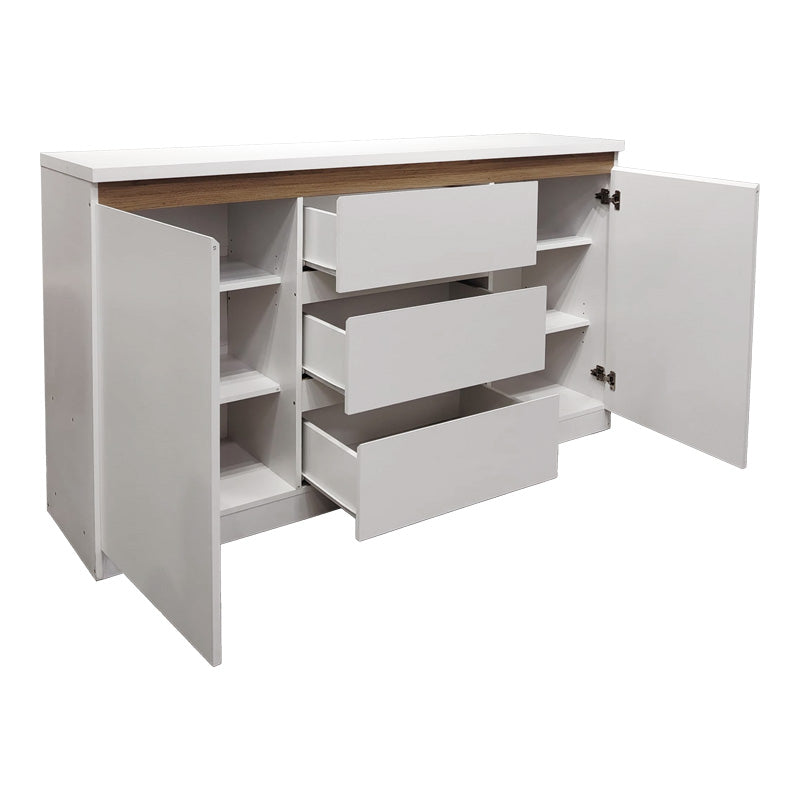 Μπουφές Chiemo  λευκό 160x40x93.6εκ - Pakobazaar