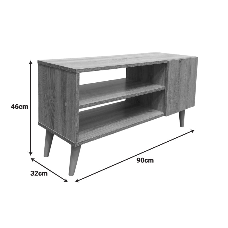 Έπιπλο τηλεόρασης Orianne  σε sonoma απόχρωση 90x32x46εκ - Pakobazaar