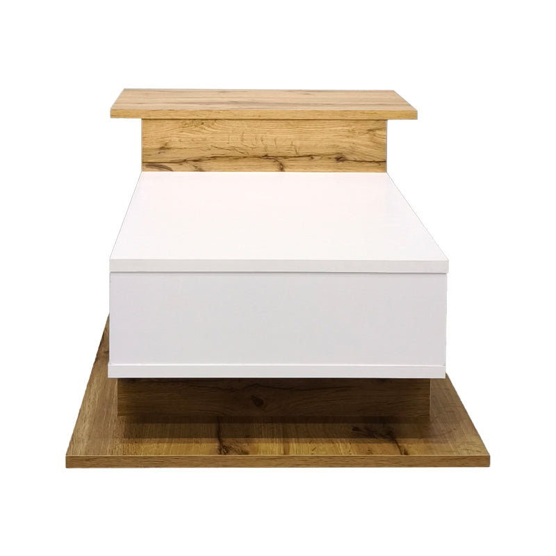 Τραπέζι σαλονιού Nuvele  sonoma-λευκό 90x50x35εκ - Pakobazaar