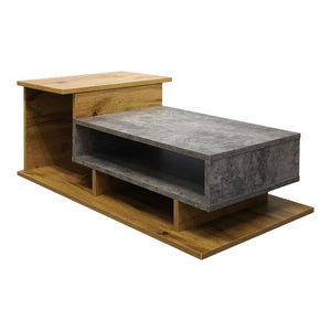 Τραπέζι σαλονιού Nuvele  γκρι-sonoma 90x50x35εκ - Pakobazaar