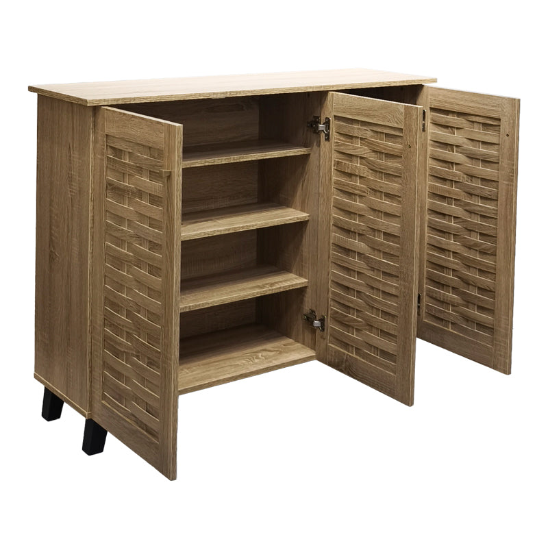 Παπουτσοθήκη-ντουλάπι Mantam  16 ζεύγων sonoma 115.5x34x87εκ - Pakobazaar