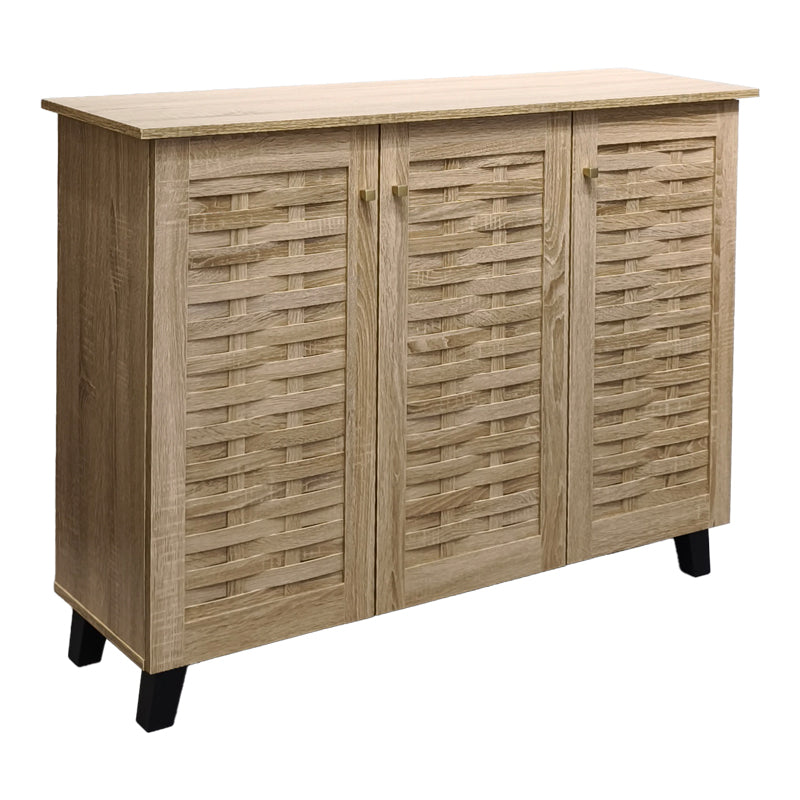 Παπουτσοθήκη-ντουλάπι Mantam  16 ζεύγων sonoma 115.5x34x87εκ - Pakobazaar