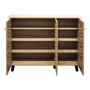 Παπουτσοθήκη-ντουλάπι Mantam  16 ζεύγων sonoma 115.5x34x87εκ - Pakobazaar