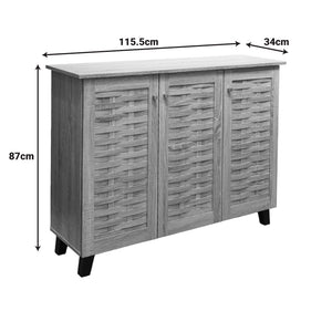 Παπουτσοθήκη-ντουλάπι Mantam  16 ζεύγων sonoma 115.5x34x87εκ - Pakobazaar