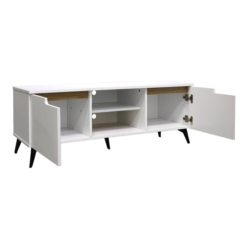 Έπιπλο τηλεόρασης Kemvio   sonoma-λευκό 150x38x44εκ - Pakobazaar