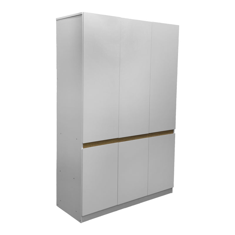 Ντουλάπα τρίφυλλη Merzia   sonoma-λευκό 120x46.5x183εκ - Pakobazaar