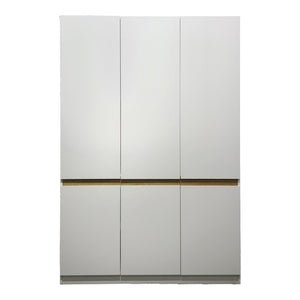Ντουλάπα τρίφυλλη Merzia   sonoma-λευκό 120x46.5x183εκ - Pakobazaar