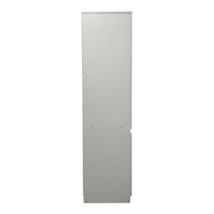 Ντουλάπα τρίφυλλη Merzia   sonoma-λευκό 120x46.5x183εκ - Pakobazaar