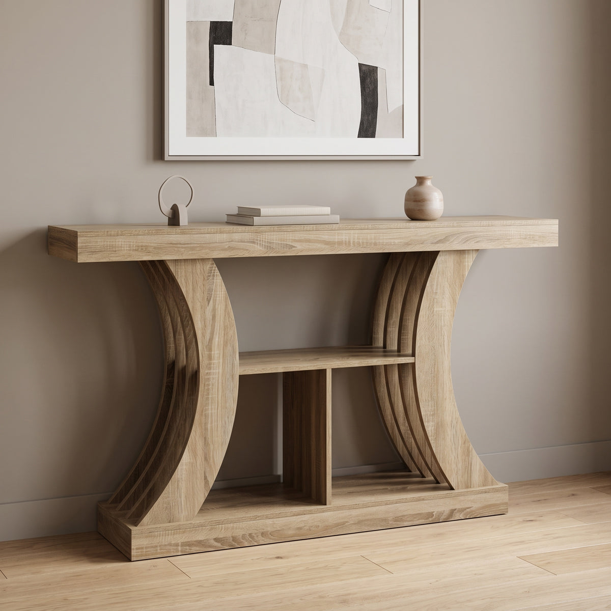Κονσόλα Conde  sonoma 160x30x90εκ - Pakobazaar