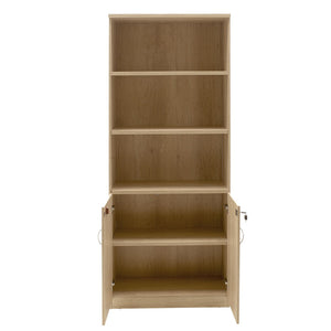 Βιβλιοθήκη γραφείου επαγγελματική Amazon  χρώμα sonoma 80x40x200εκ - Pakobazaar