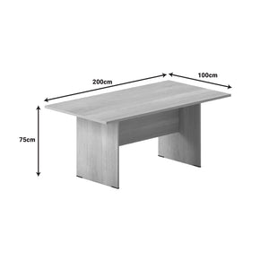 Τραπέζι συνεδριάσεων Amazon  σε oak απόχρωση 200x100x75εκ - Pakobazaar
