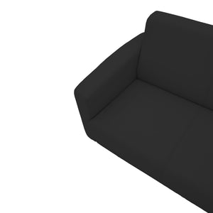 Καναπές τριθέσιος Sidica  PU σε μαύρη απόχρωση 185x78x83εκ - Image 5