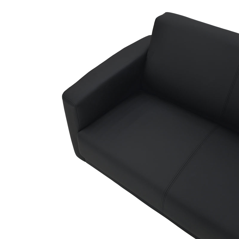 Καναπές διθέσιος Sidica I  PU σε μαύρη απόχρωση 135x78x83εκ - Image 5