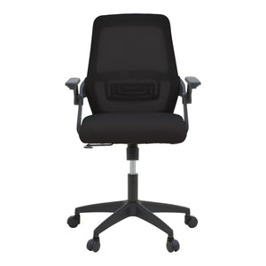 Καρέκλα γραφείου Reji  mesh ύφασμα μαύρο 58x60x89-99εκ - Pakobazaar