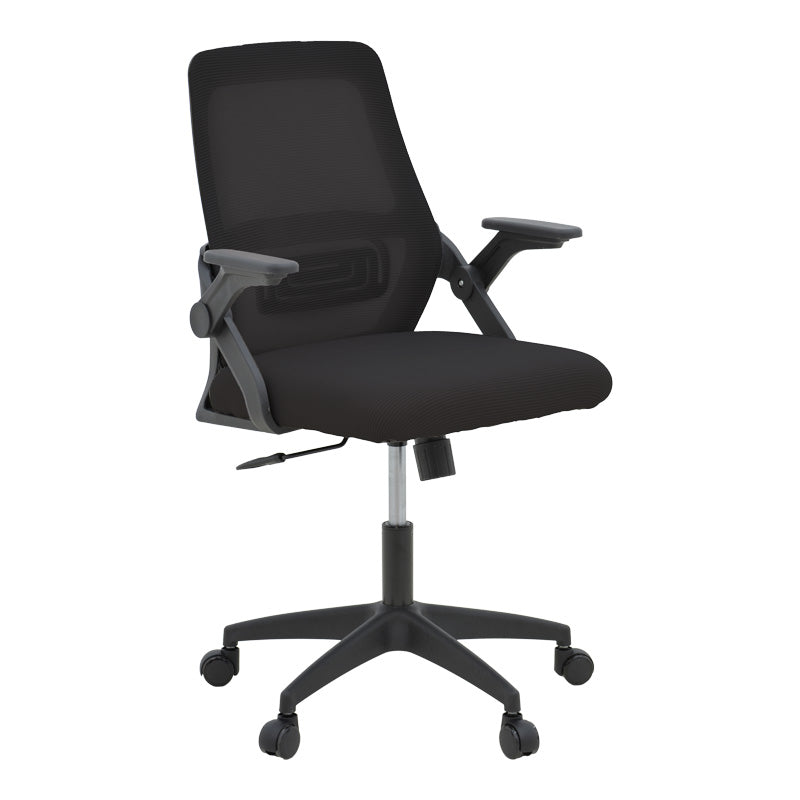 Καρέκλα γραφείου Reji  mesh ύφασμα μαύρο 58x60x89-99εκ - Pakobazaar