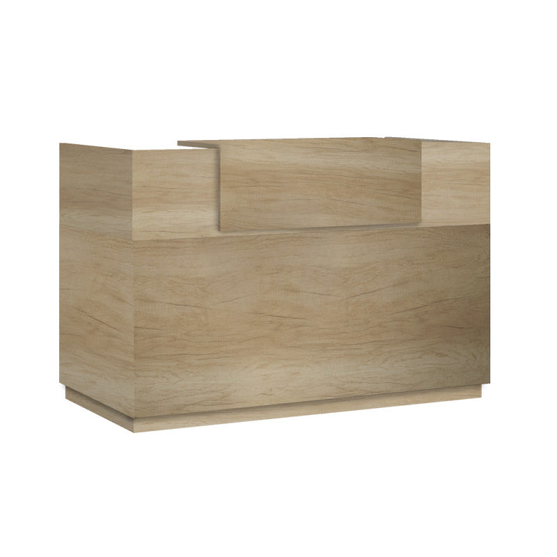Γραφείο reception Lotus  σε χρώμα φυσικό 140x70x110εκ - Pakobazaar