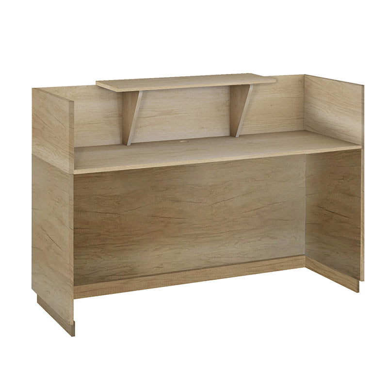 Γραφείο reception Lotus  σε χρώμα φυσικό 200x70x110εκ - Pakobazaar