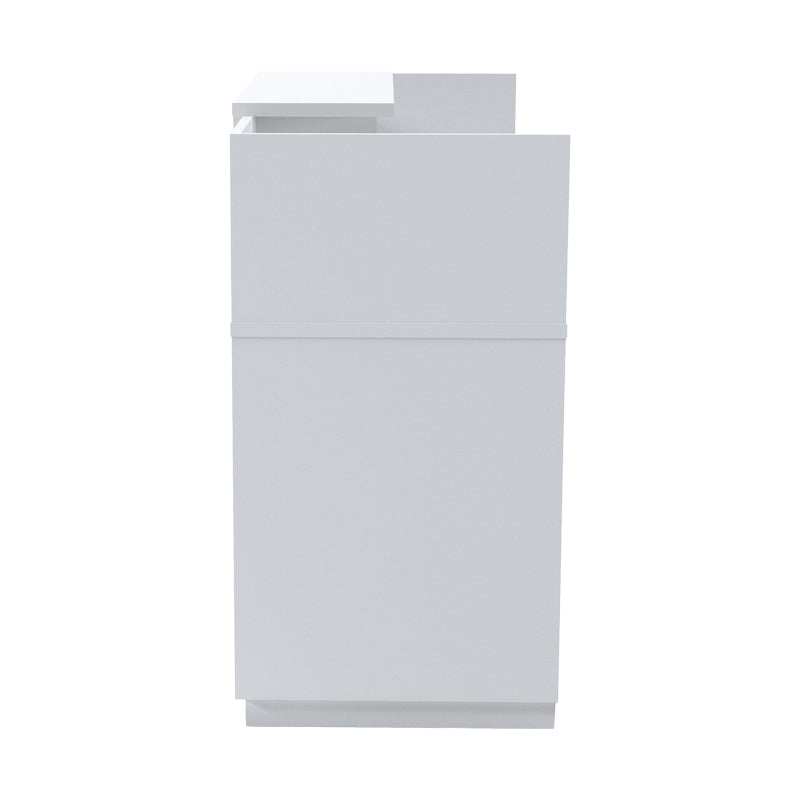 Γραφείο reception Lotus  σε λευκή απόχρωση 180x70x110εκ