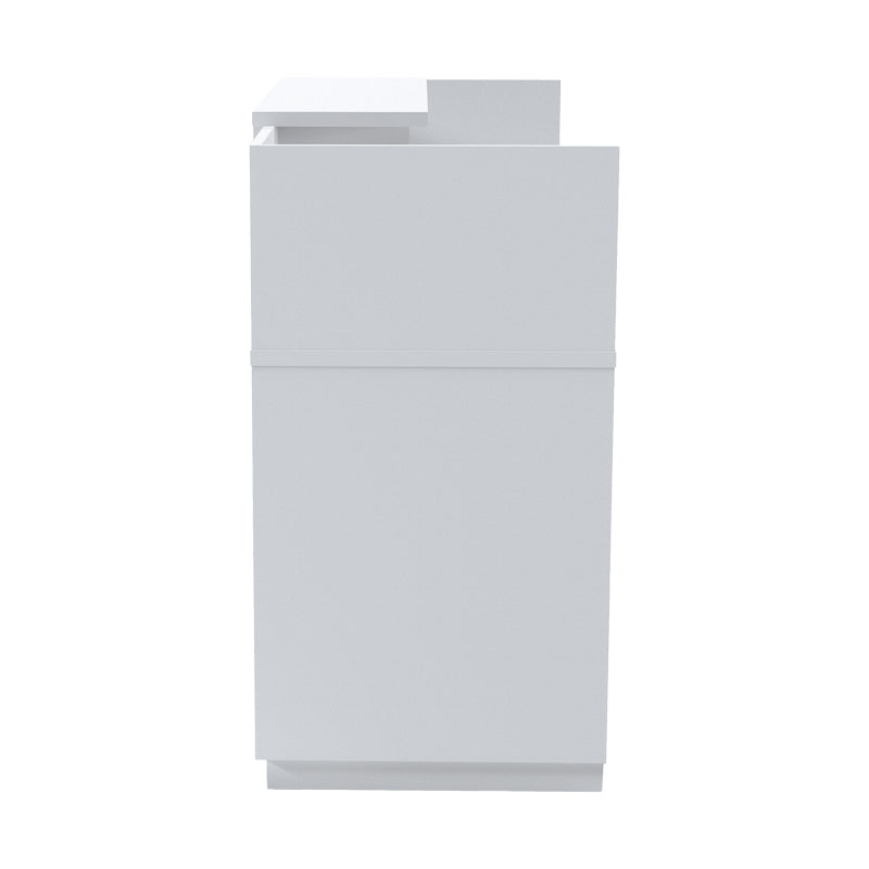 Γραφείο reception Lotus  σε λευκή απόχρωση 180x70x110εκ