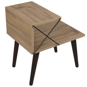 Βοηθητικό τραπέζι-κομοδίνο Gather  sonoma-καρυδί 50x40x55εκ - Image 5