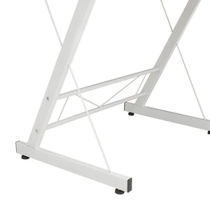 Γραφείο γωνιακό αναστρέψιμο Levi -MDF χρώμα oak-λευκό 158x120x73εκ