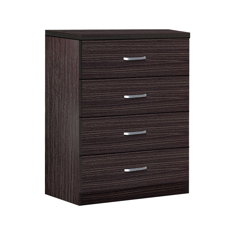 Συρταριέρα Killian  με 4 συρτάρια wenge 80x40x80εκ - Image 1