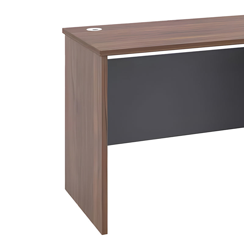 Γραφείο εργασίας Cassius  ανθρακί-καρυδί 120x60x75εκ - Pakobazaar