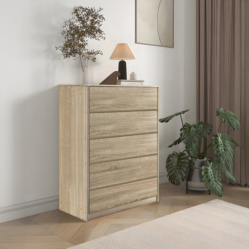 Συρταριέρα Kuanger  mdf σε φυσική απόχρωση 80x40x109εκ - Image 2