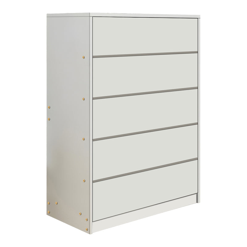 Συρταριέρα Kuanger  mdf σε λευκή απόχρωση 80x40x109εκ - Pakobazaar