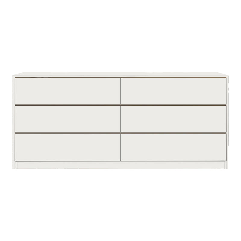 Συρταριέρα Kuanger  mdf σε λευκή απόχρωση 120x40x70εκ - Pakobazaar