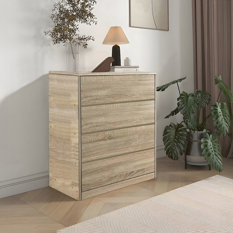 Συρταριέρα Kuanger  mdf σε φυσική απόχρωση 80x40x89εκ - Pakobazaar