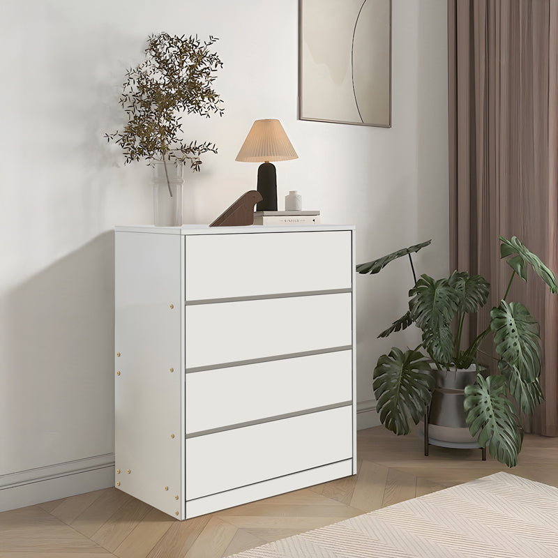 Συρταριέρα Kuanger  mdf σε λευκή απόχρωση 80x40x89εκ - Pakobazaar