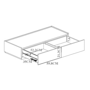 Συρταριέρα Sonlen  mdf σε oak απόχρωση 120x40x72εκ - Image 4