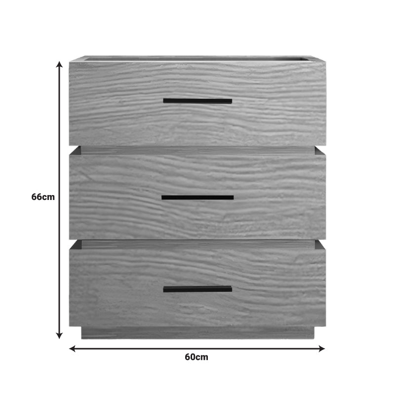 Κομοδίνο Sonlen  mdf σε oak απόχρωση 60x40x66εκ - Image 3