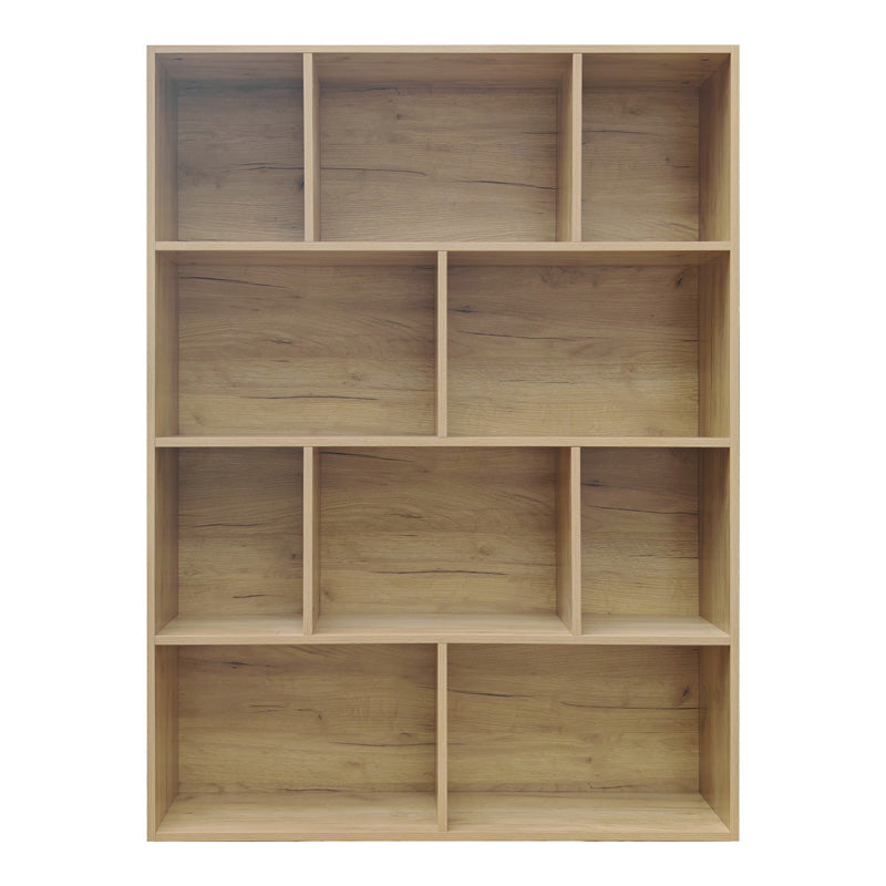 Βιβλιοθήκη Evergin  mdf σε oak απόχρωση 100x30x135εκ - Pakobazaar